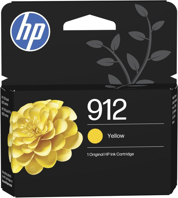 HP 912 Original Tintenpatrone Gelb für HP OfficeJet 8010 und 8020 All-in-One Druckerserien - Bild 1