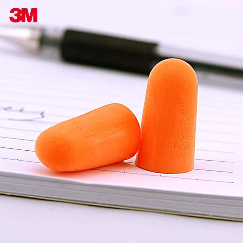 3M Ohrstöpsel Set in Orange, 10 Paar mit 3 m Schnur zum Lärmschutz beim Schlafen und Lernen - Bild 4