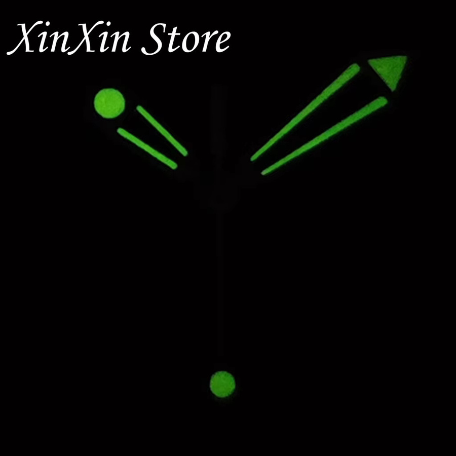 Haima300 Uhrenzeiger, Schwarz, Grün leuchtend, Unisex - Bild 2