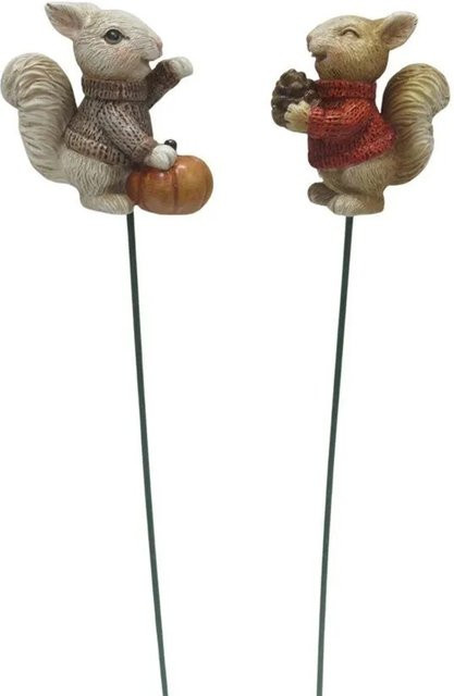 Boltze Deko-Topfstecker Mausi 2er-Set, mehrfarbig, Höhe: 25 cm - Bild 1