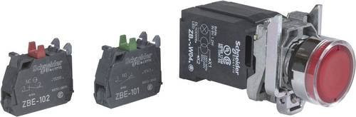 Schneider Electric XB4BW3445 Leuchtdrucktaster Rot, Metall, B/T/H: 3,0 x 5,7 x 4,7 cm, IP66 IP67 IP69 IP69K - Bild 1