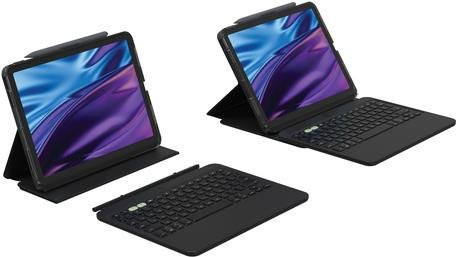 ZAGG Pro Keys 2 Bluetooth Tastatur-Foliohülle für iPad Air 11 Zoll, QWERTZ DE Layout, Schwarz - Bild 1