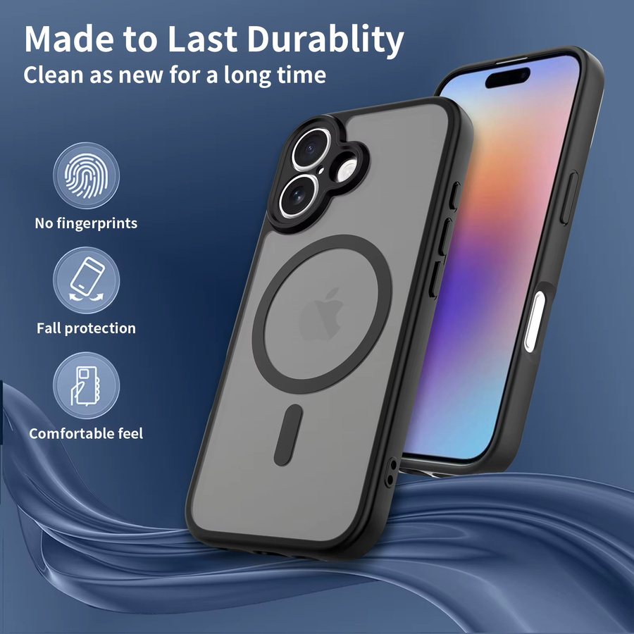 NYFundas Kameraobjektivschutz mit MagSafe für iPhone 17 Pro Max, Air, 16 Plus, 15, 14, 13 in Schwarz - Bild 5