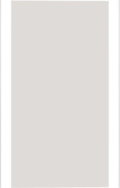 AICA Duschrückwand Aluminiumverbundplatte als Fliesenersatz in Elfenbeinweiß mit matt weißem Kantenprofil, B/H: 80 x 210 cm, Dicke: 3 mm - Bild 1