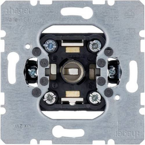 Hager Drucktaster WDE510110 bündig in Silber - Bild 1