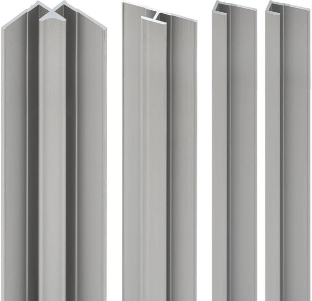 Schulte DecoDesign Profilset aus Aluminium in Silber, Länge: 255 cm - Bild 1