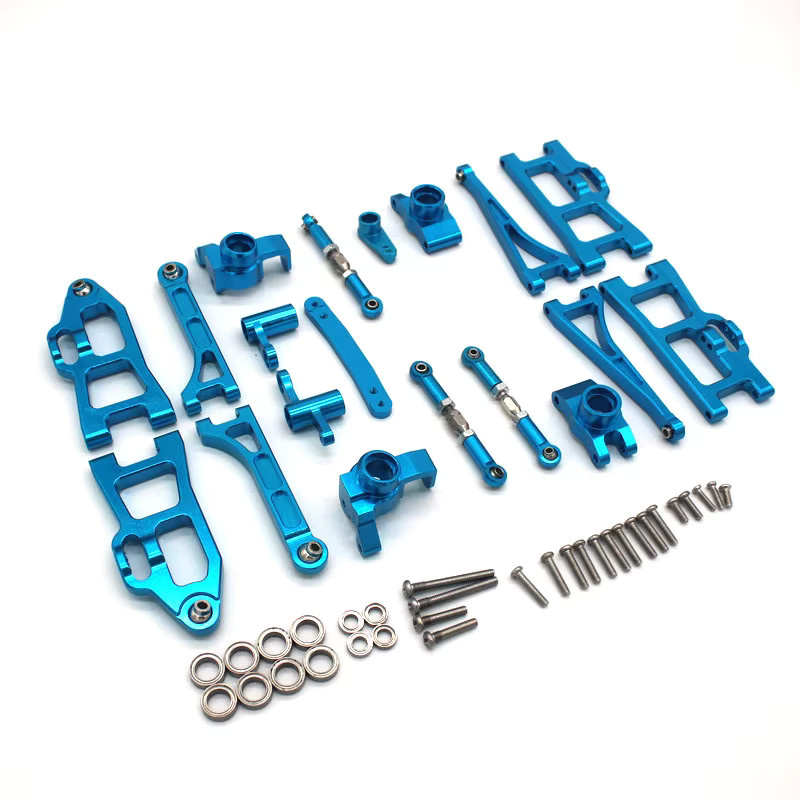 JJRC C8805 Schwingarm-Baugruppe, ferngesteuertes Auto, Metall, Blau, 1:16, Zubehör - Bild 2