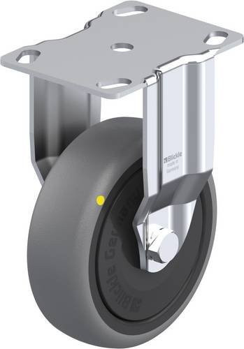 Blickle Bockrolle BKPA-TPA 101KF-ELS in Schwarz und Grau mit 100 mm Rad-Durchmesser und 70 kg Tragfähigkeit - Bild 1