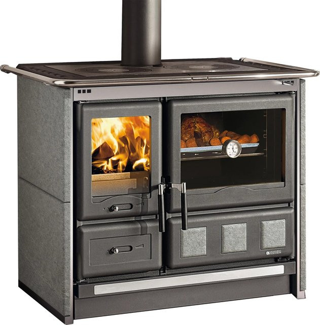 La Nordica Holzherd Rosa XXL aus Naturstein in Grau mit 8,5 kW Leistung - Bild 1