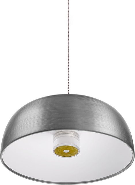 Lumina Tia 200 LED-Pendelleuchte aus Aluminium und Glas in Silber und Weiß, dimmbar, modern und rund - Bild 1