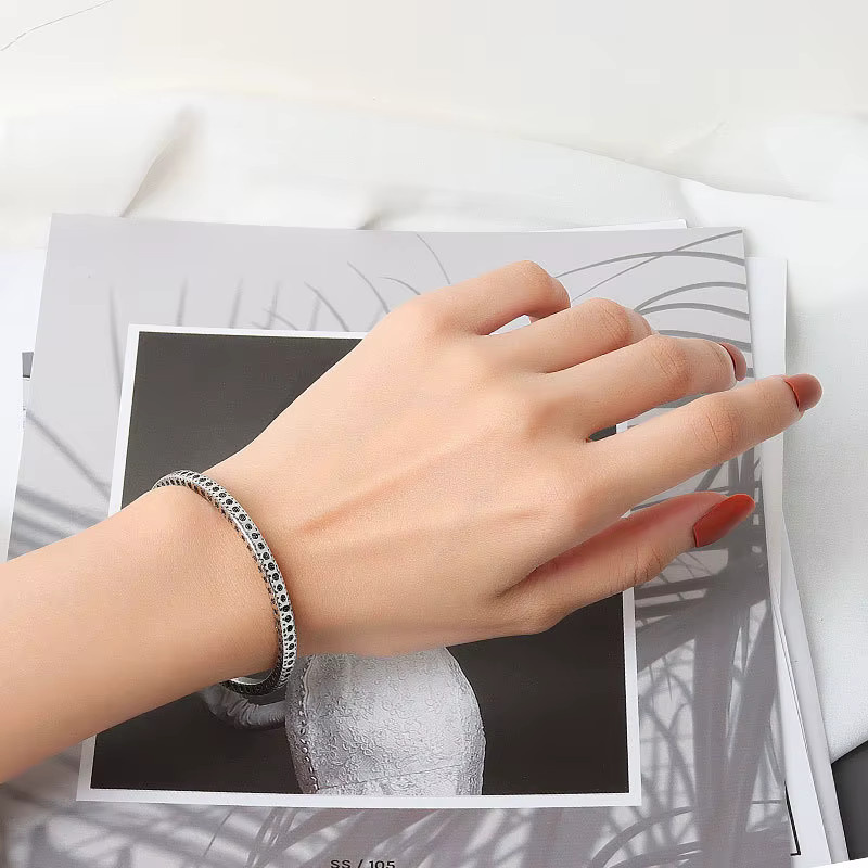 Cеребро Armband, silberfarben, Punktmuster, Damen und Herren - Bild 2