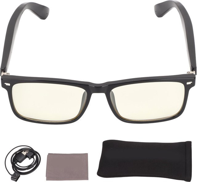 KX07B Smart Glasses Bluetooth Brille mit Open Ear Headset in Schwarz, wasserresistent - Bild 1