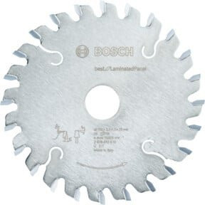 Bosch Vorritzblatt konisch Best for Laminated Panel, Carbide Tipped, Silber, Durchmesser: 120 mm, Breite: 20 mm, Dicke: 2,2 mm, 24 Zähne - Bild 1