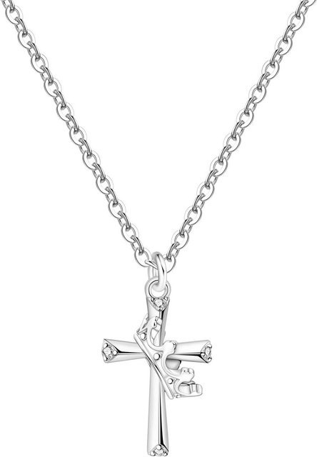 Orstarry Halskette, 925 Silber, Vergoldet, Zirkonia, Damen - Bild 1