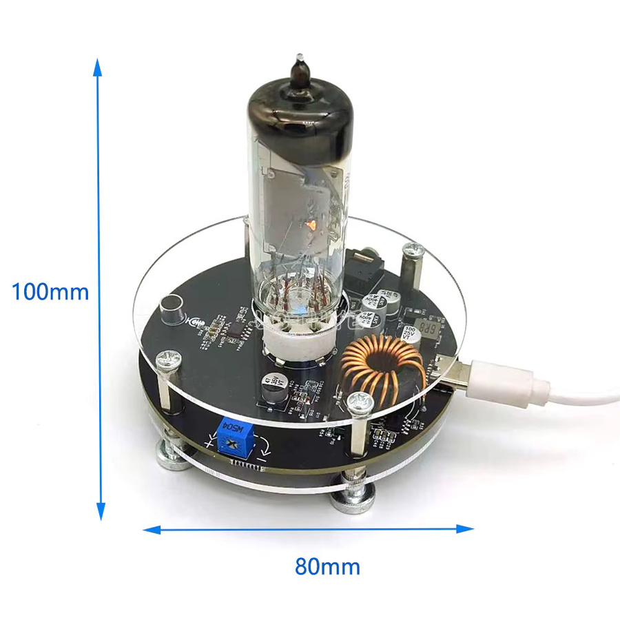 LOTHYE Musik-Rhythmus-Lampe mit Katzenauge-Effekt, RGB-Atmosphärenlampe in Multicolour, transparente elektronische Röhre mit einstellbarer Empfindlichkeit - Bild 3