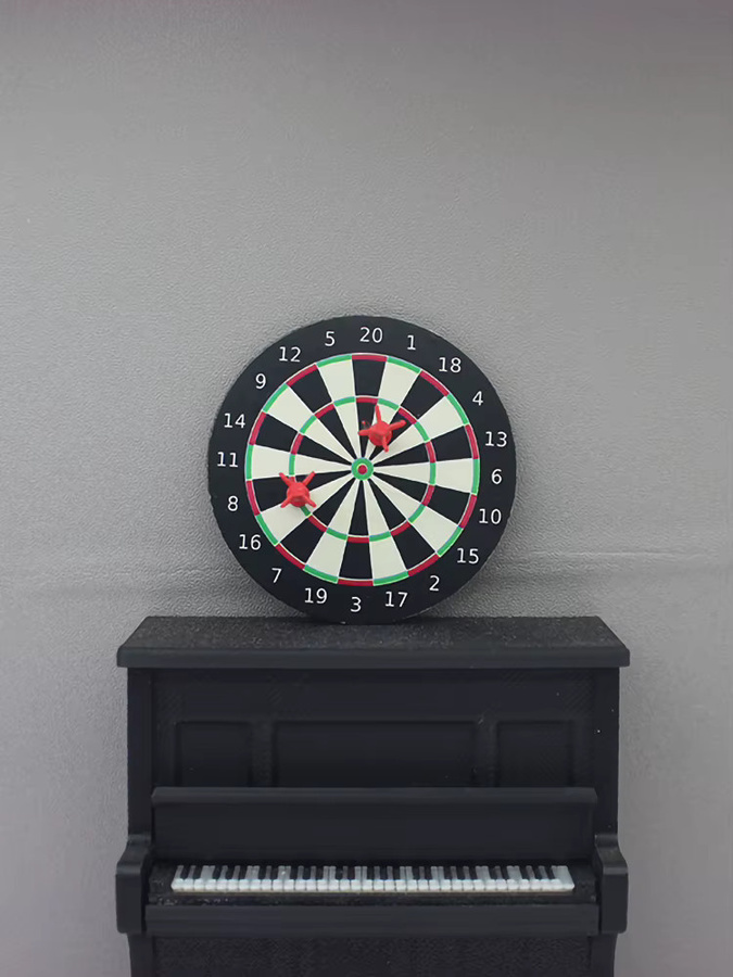MYPANDA Miniatur-Puppenhaus Dartboard, Dartspiel-Set, 1-teiliges Set - Bild 7
