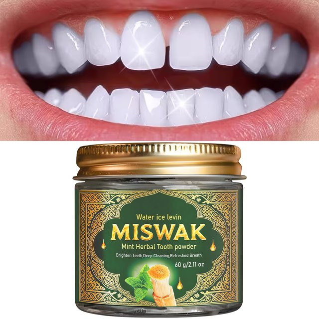 MISWAK Zahnpulver Minze, mit Hyaluronsäure, Unisex - Bild 1