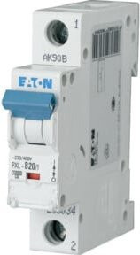 Eaton LS-Schalter PXL-B20/1 mit Beschriftung, 20A, 1-polig, Weiß - Bild 1