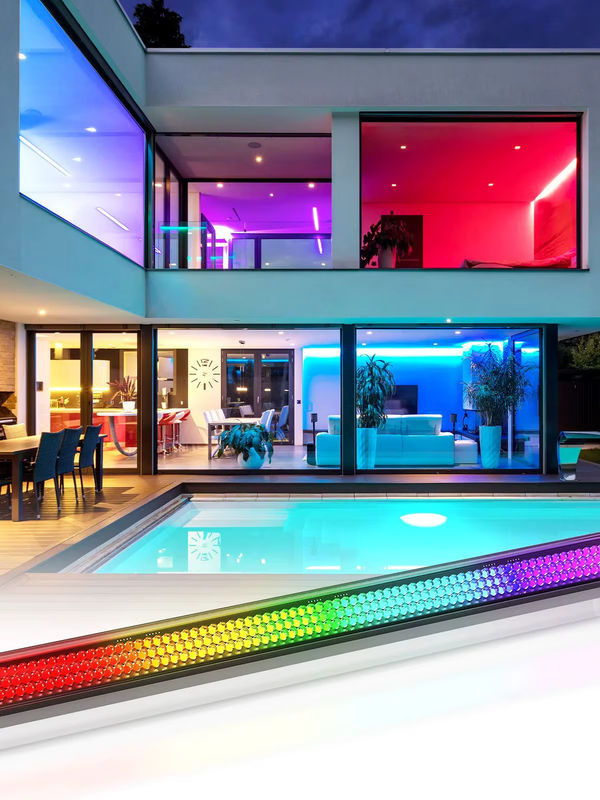 U'King 2er-Set RGB LED Wall Wash Light mit 252 LEDs, DMX512 Bar Bühnenlicht für DJ, Konzert und Hochzeit, Schwarz, Multicolour - Bild 7