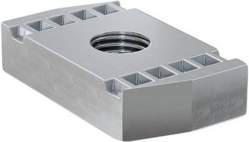 Fischer Schiebemuttern M12 T-Form in Silber, 100 Stück - Bild 1