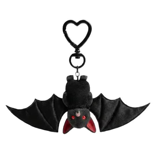 Schwarzer Fledermaus-Anhänger, Vampir-Taschen-Dekor-Charm, Schlüsselanhänger - Bild 6