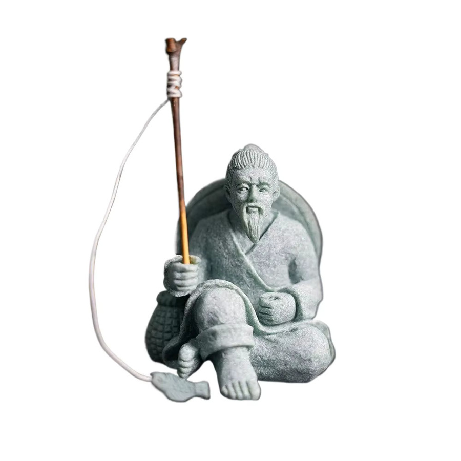 SHMAIZYH Miniatur-Figur aus Sandstein in Grau als Dekoration für Mikrolandschaften und Gartenzubehör - Bild 5