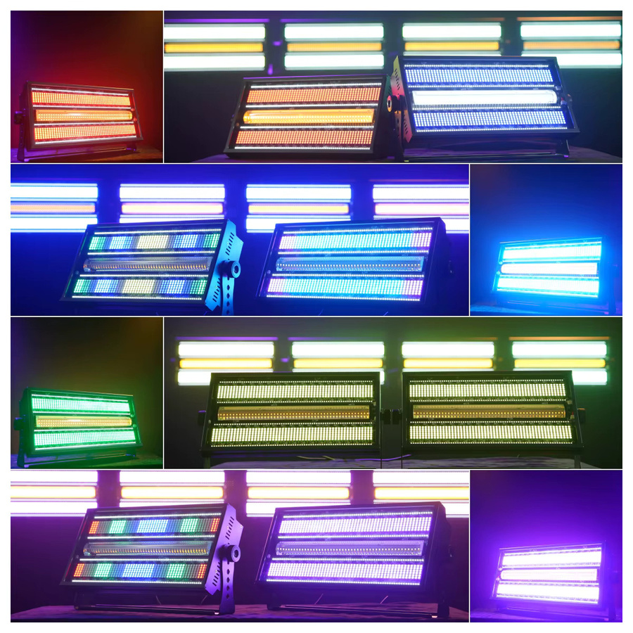 2 Stück HYULIGHTS 400W LED RGBW Bühnenbeleuchtung mit 120 Zonen, Stroboskoplicht und Wascheffekt in Schwarz - Bild 4