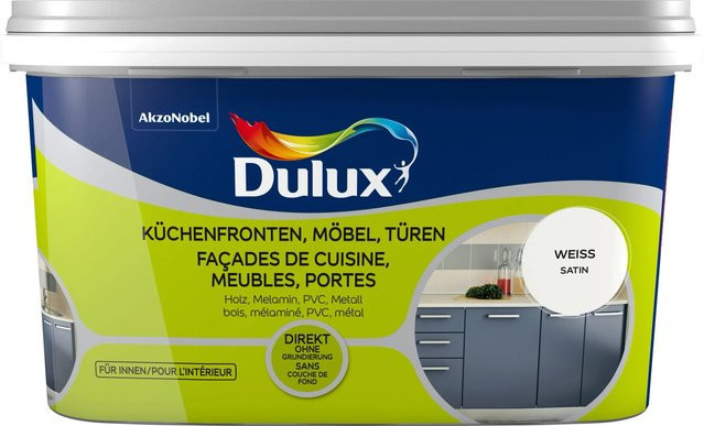 Dulux Fresh Up Lack für Küchen, Möbel und Türen in Satin Weiß, wasserbasiert und deckend - Bild 1