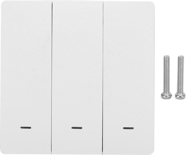 Neoglint Smart Lichtschalter mit Druckknopf, ZigBee Wandtaster für Tuya, Weiß - Bild 1
