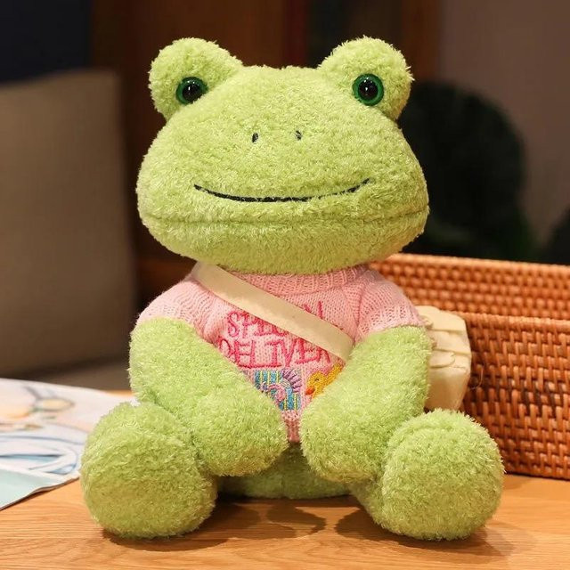 Linyi toy car Frosch Plüschtier, 25cm, Grün, ab 3 Jahre - Bild 1