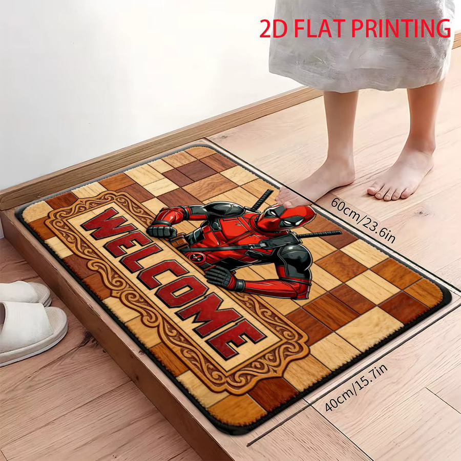 Beast Kingdom Marvel Deadpool Willkommens-Teppich, wetterfest, mehrfarbig, B: 140 cm, T: 60 cm - Bild 5