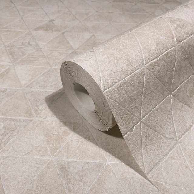 Marburg Vliestapete Geometrisch Modern Beige FSC Non-Woven - Bild 1