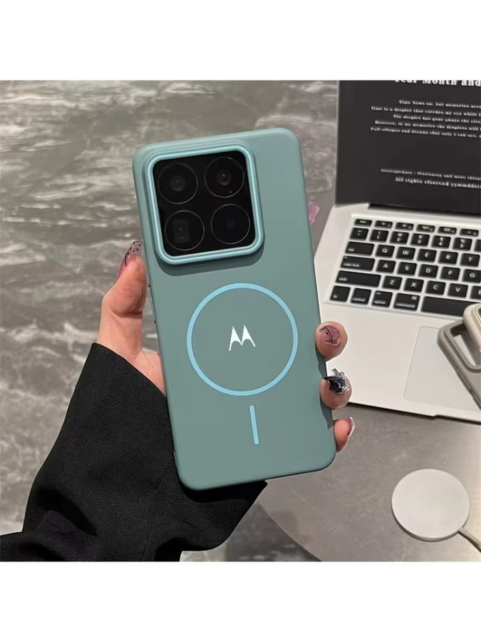 Matte magnetische Schutzhülle für Motorola Signature Edge 70 Pro 60 50 Pro Fusion G67 57 17 Power G86 in Beige - Bild 4