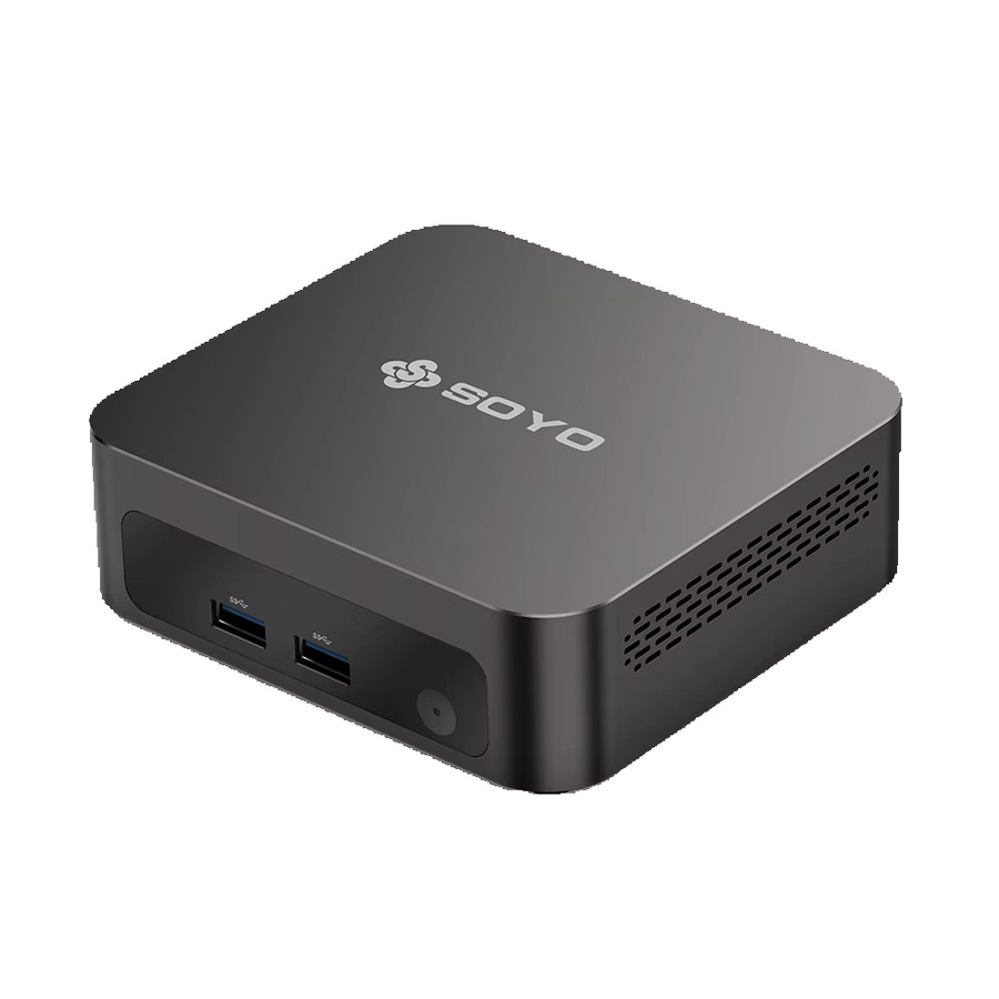 SOYO Y5 Plus Mini-PC mit Intel Core i7 CPU, 8GB RAM, 128GB M.2 SSD, Windows 11 Pro, USB-C, Schwarz - Bild 2