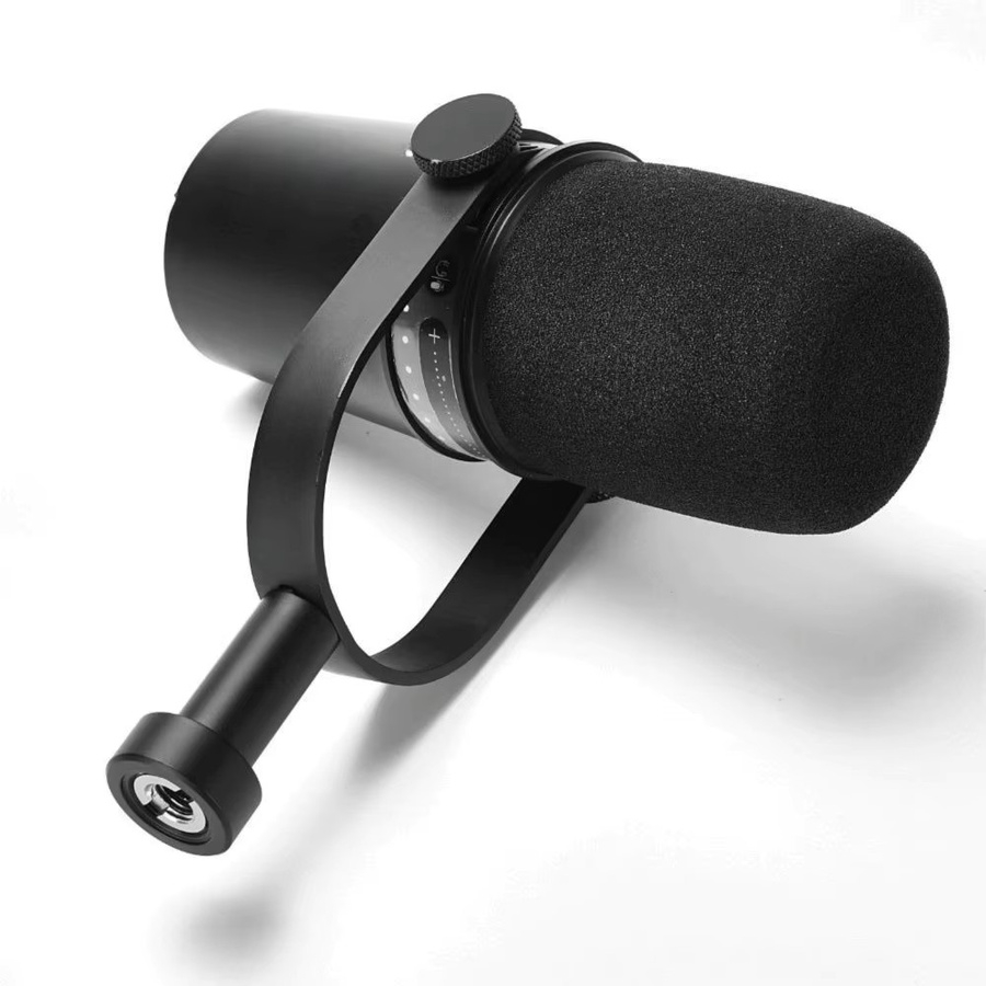 Shure Ersatz-Mikrofon-Windschutzabdeckung aus beflocktem Schaumstoff in Schwarz für MV7 und MV7X - Bild 4