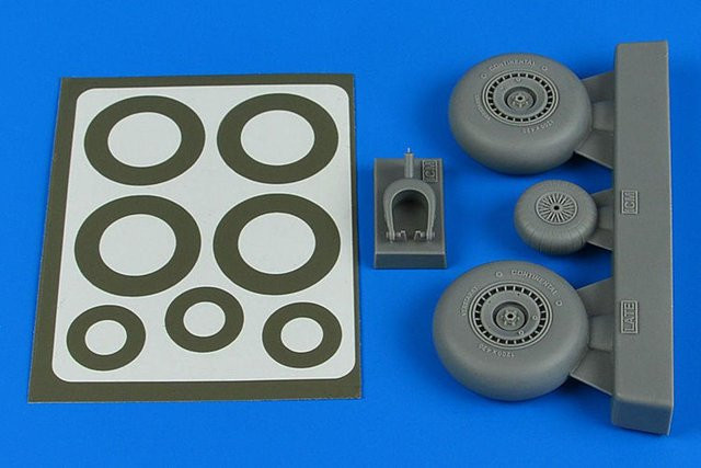 Aires Hobby Models Dornier Do 217N Wheels & Paint Masks, Zubehör - Bild 1