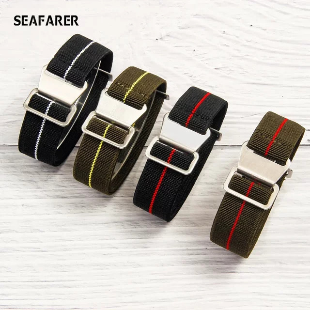 Uhrenarmband Textil/NATO, Nylon, Schwarz, Unisex - Bild 1