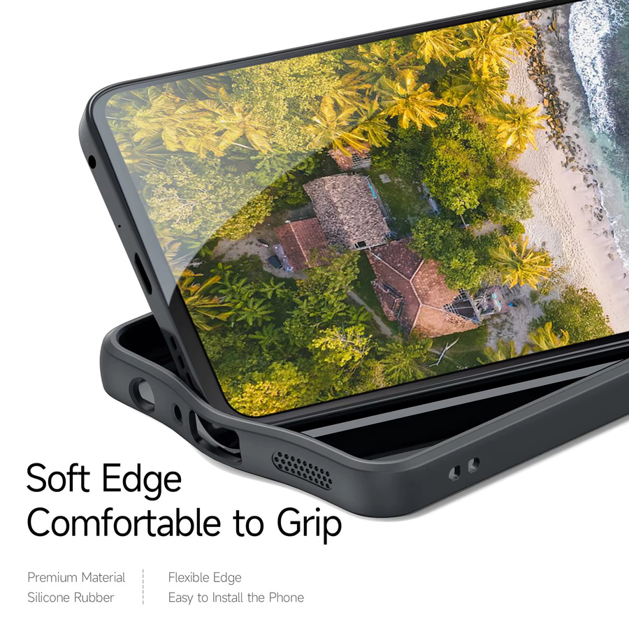 DUX DUCIS Stoßfeste Handyhülle mit fließendem Linien-Design für Motorola Edge 50, Edge 60s, 60 Fusion, 60 Pro, G56, G86 Power in Schwarz - Bild 3
