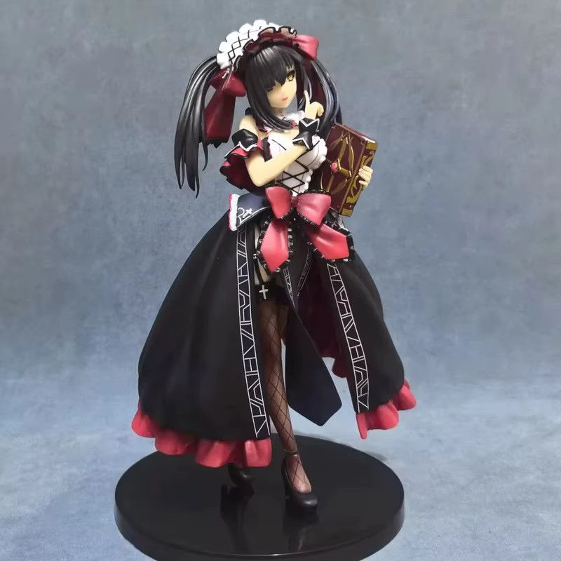 Bandai Date A Live Tokisaki Kurumi Shiguretei Nightmare Kleid Anime Figur in den Farben Schwarz, Rot und Weiß - Bild 2