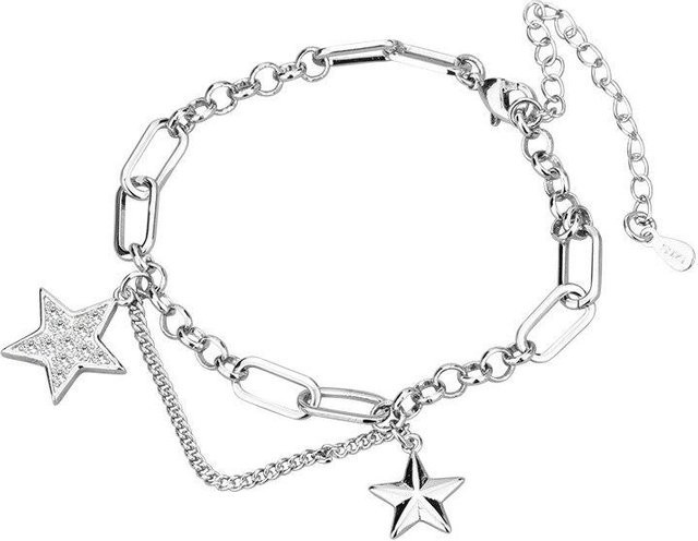 Allbestart Armband, 925 Silber, Kristall, Stern, Weiß, Damen - Bild 1