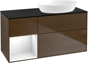 V&B Waschtischunterschrank Finion Wandbeleuchtung Weiß Lackiert Breite: 120 cm, Tiefe: 50,1 cm, Höhe: 50,1 cm - Bild 1