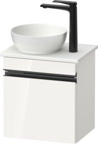 Duravit Sivida Konsolen-Waschtischunterschrank wandhängend, Farbe Weiß Hochglanz, B/H/T: 40 x 32,5 x 44 cm - Bild 1