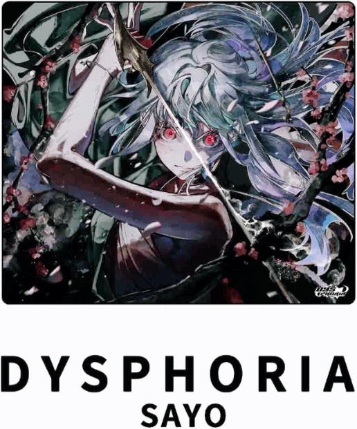 KUXM Mauspad DYSPHORIA SAYO Stoffversion in Weiß und Multicolour für Gaming mit mittlerer Geschwindigkeit - Bild 1