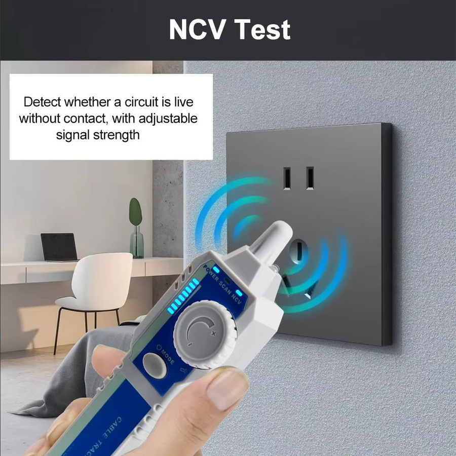 TOOLTOP ET608 LCD Netzwerkkabel-Tracer und Crimp-Tester für RJ45 und RJ11 zur Leitungsprüfung und Netzwerk-Reparatur - Bild 5