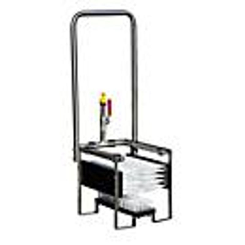 CEMO Stiefelreiniger ECO mit drei festen Bürsten, Haltebügel und Gardena Wasseranschluss, B/T/H: 3,3 x 3,3 x 8,2 cm - Bild 4