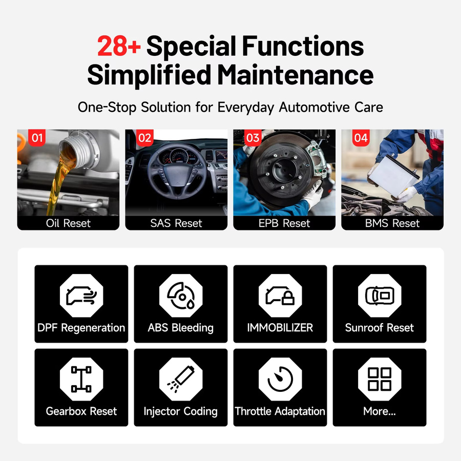 TOPDON AD800 BT OBD2 Allsystem-Scanner Professionelles Kfz-Diagnosegerät in Schwarz mit Bluetooth und aktiven Tests - Bild 4
