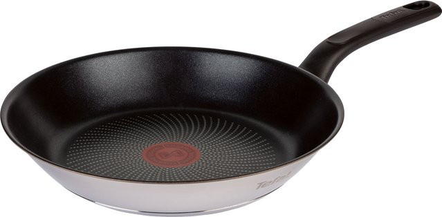 Tefal Duetto Edelstahl-Bratpfanne mit Antihaftbeschichtung, Silber, Durchmesser: 24 cm - Bild 1