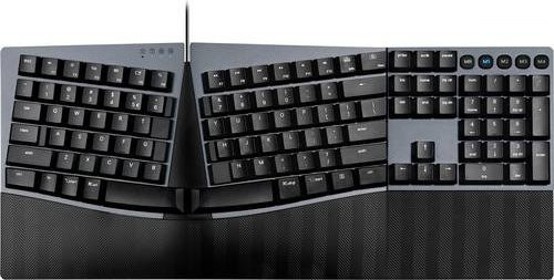 Perixx PERIBOARD-535 BR DE Mechanische Ergonomische USB Tastatur QWERTZ Deutsch Schwarz - Bild 1