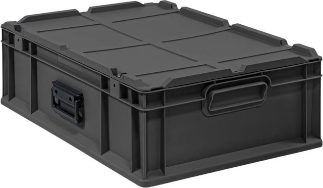 PROREGAL Eurobox Nextgen Transportbox Schwarz H x B x T: 18,5 x 40 x 60 cm, 34 Liter - Bild 1