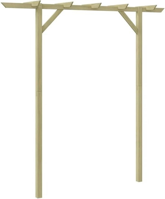 DELUKE LURV Pergola aus Kiefernholz in Grün als freistehende Rankhilfe für den Garten, B/T/H: 200 x 200 x 205 cm - Bild 1